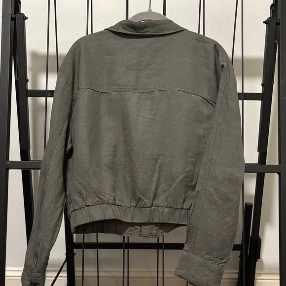 Gray Linen WomenJacket - Picture 2 of 5